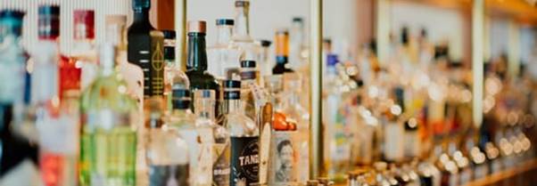 A picture containing indoor, bottle, counter, kitchen

Description automatically generated