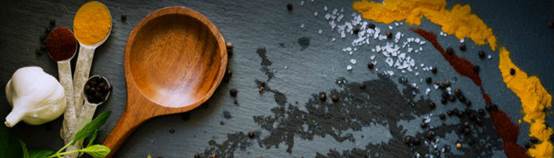 Spices and cooking utensils